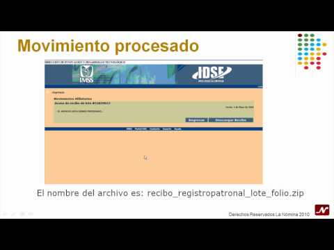 La Nómina: IDSE-movimientos afiliatorios